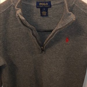 Ralph Lauren polo 1/4 zip long sleeve size 7